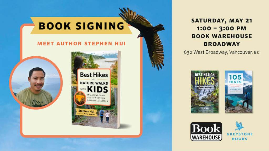 Book signing: Best Hikes and Nature Walks With Kids In and Around Southwestern British Columbia